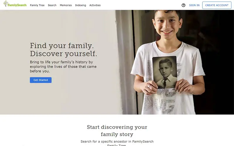 FamilySearch is one of the most accurate ancestry sites available