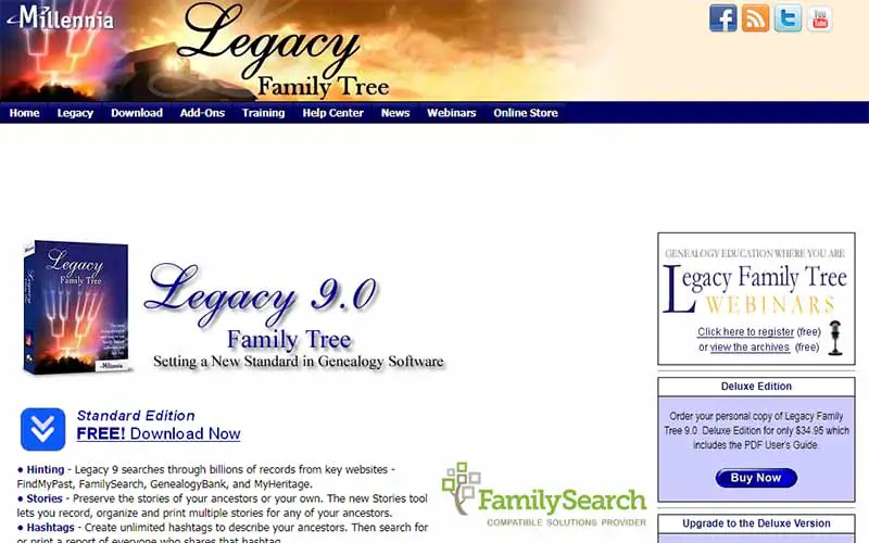 legacy family tree serial number